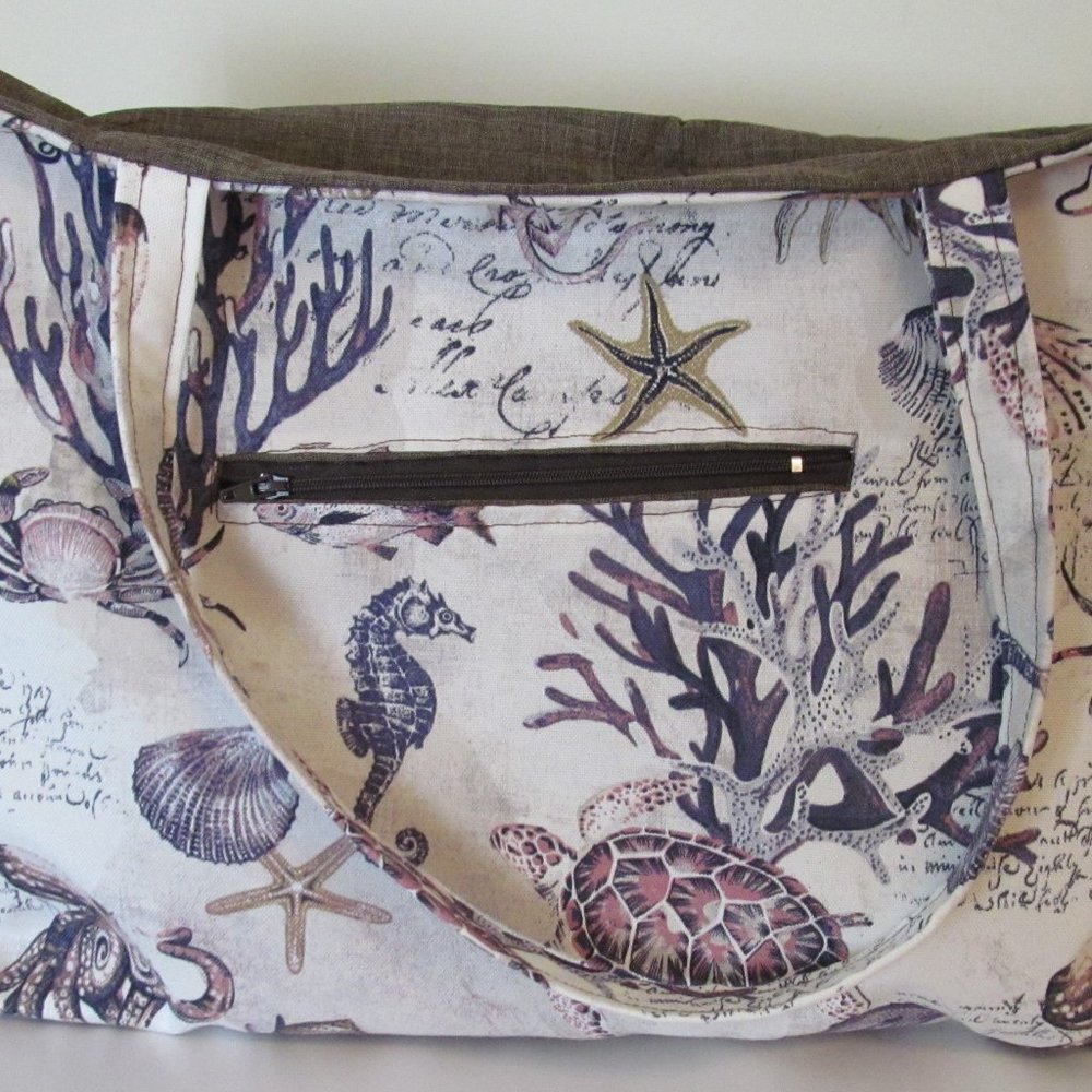 Sea Creature Large Beach Bag Item #123124